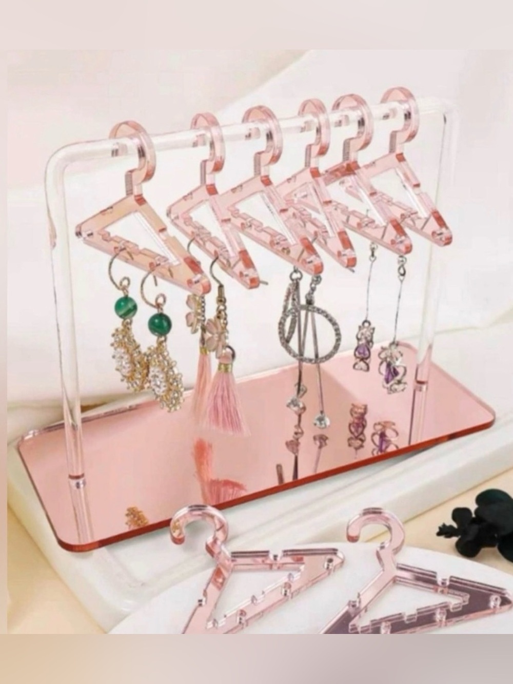 Pink Acrylic Mini Jewelry Hanger - NEW!